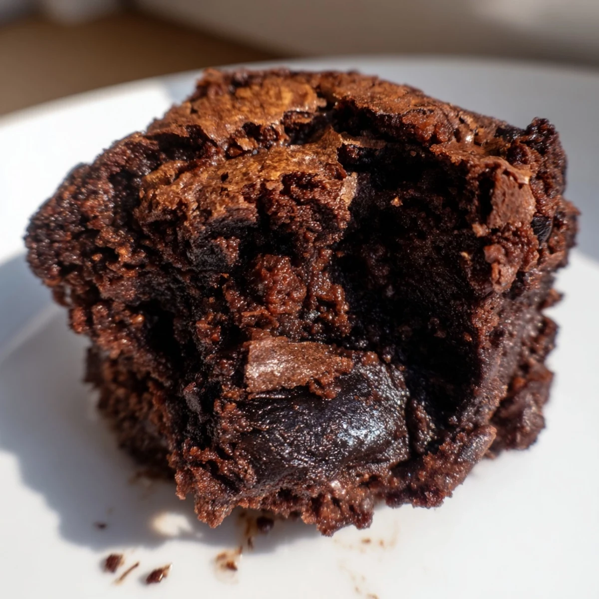 Freshly baked Chocolate Brownie Bites in a mini muffin tin, paired with a glass of cold milk.