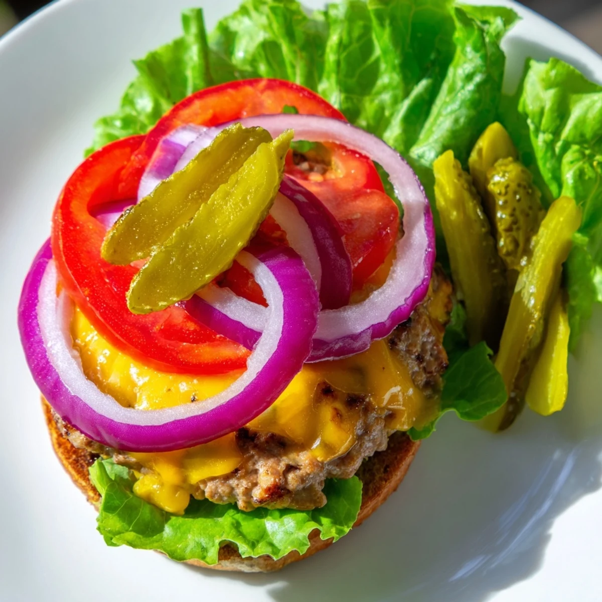 Freshly cooked Turkey Cheese Burger patties sizzling on a grill, topped with melted cheddar and served on toasted buns.