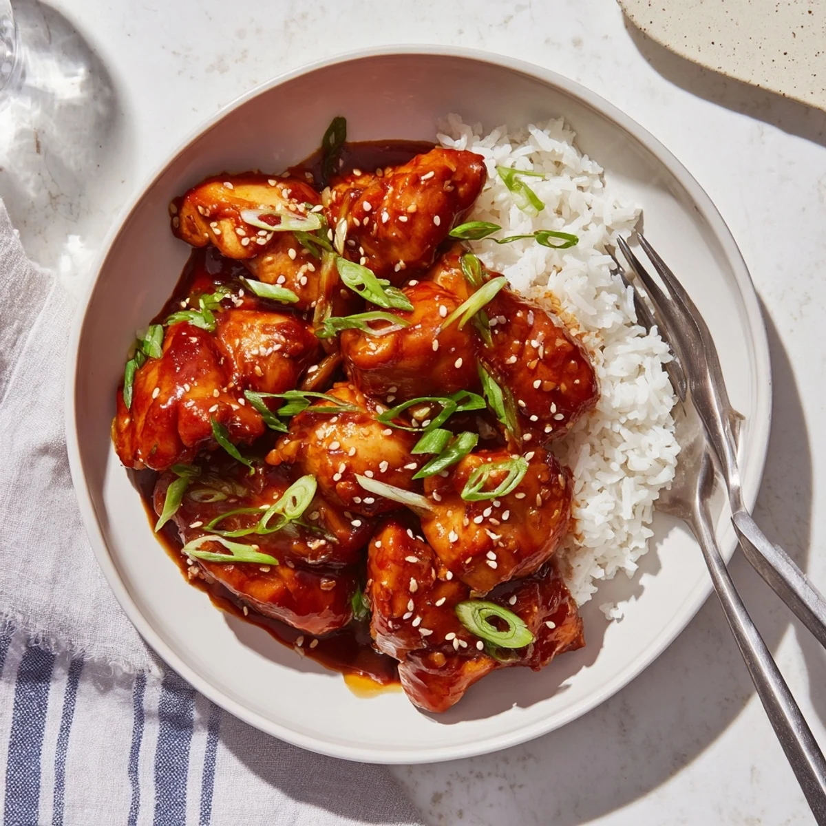 Juicy chicken pieces slow-cooked in sticky brown sugar and ginger marinade for authentic Huli Huli flavor