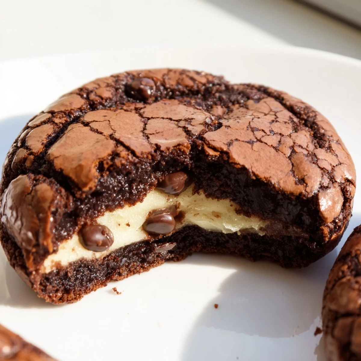 Fudgy Brownie Cookies Stuffed Cookie Dough