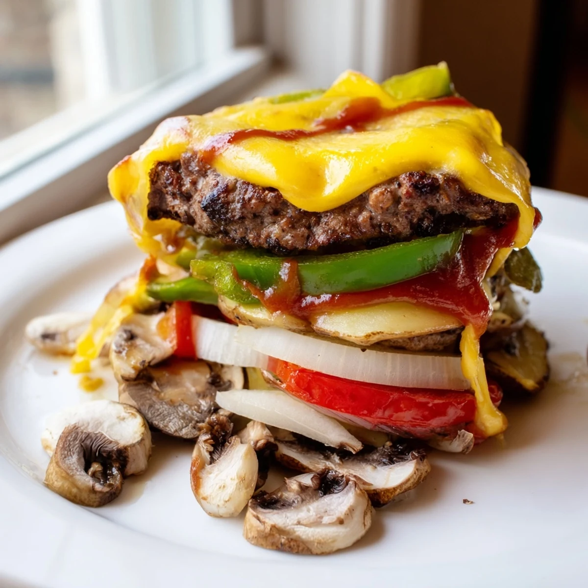 Juicy campfire cheeseburger hobo packets with melted cheddar and tender seasoned vegetables